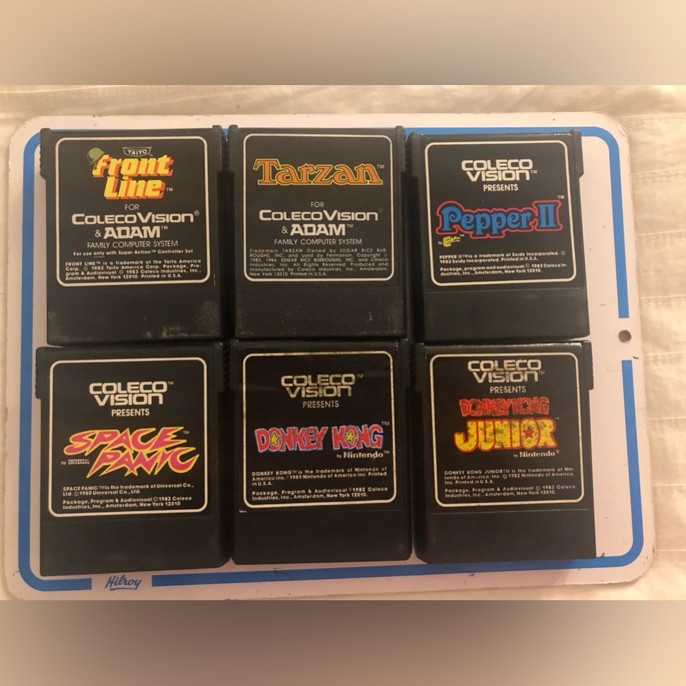 Vintage Coleco Vision 1982-84 Game lot